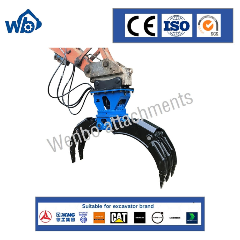 Excavator-Hydraulic-Rotating-Wood-Grapple-for-8-Ton-Excavator (1)