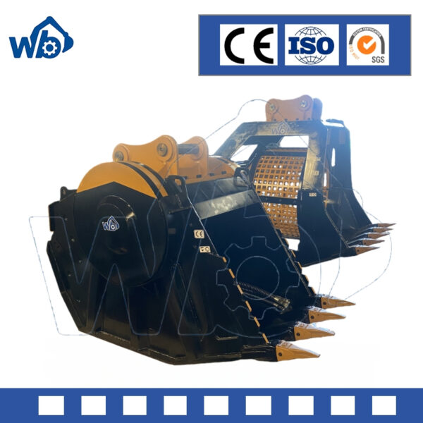 PC400 PC360 PC300 PC350 PC450 PC200 PC220 PC120 PC130 Stone Crusher Bucket for 35 50 Ton Excavators Crushing Bucket Hydraulic Crusher Bucket 1