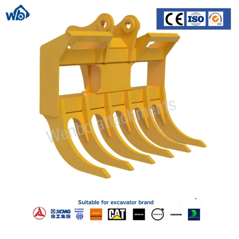 Construction-Parts-Excavator-Attachment-Suitabe-for-Any-Types-Excavator-Tilt-Root-Rake (3)