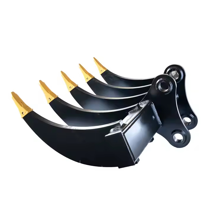 Construction-Parts-Excavator-Attachment-Suitabe-for-Any-Types-Excavator-Tilt-Root-Rake (4)