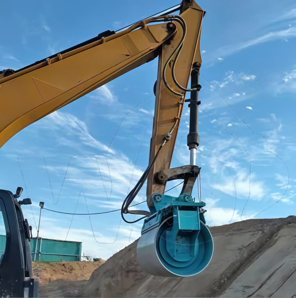 Excavator Attachments Hydraulic Vibratory Compactor Roller for Slopes 副本