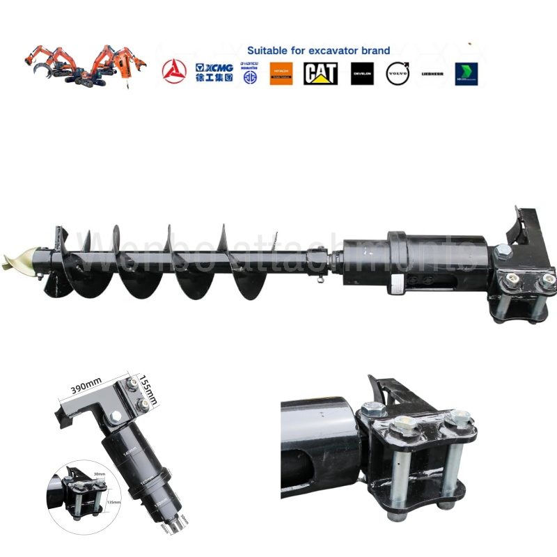 Excavator Attachments Kinger Durable Rotary Drilling Machine for 0 8 50t Excavators 5