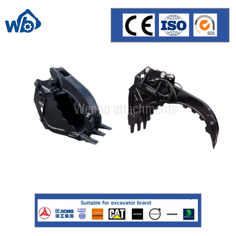 High-Performance-Excavator-Clamp-Bucket-Attachment-with-Hydraulic-Thumb-Bucket-for-15-35-Ton-Earthmoving-Equipment