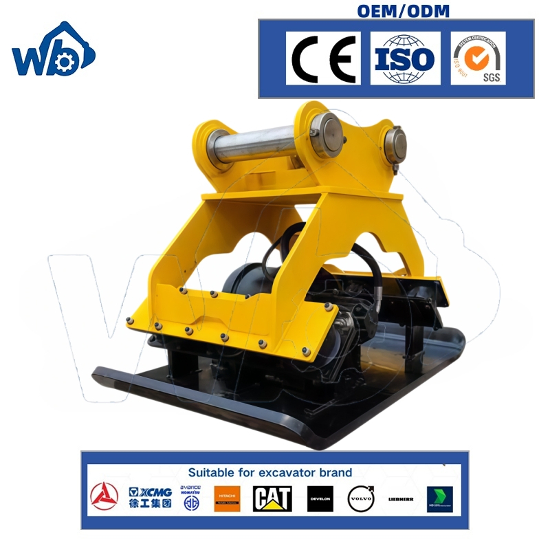 OEM ODM Excavator Attachment Spare Parts Compaction Wheel Hydraulic Vibrating Plate Vibratory Roller Compactor