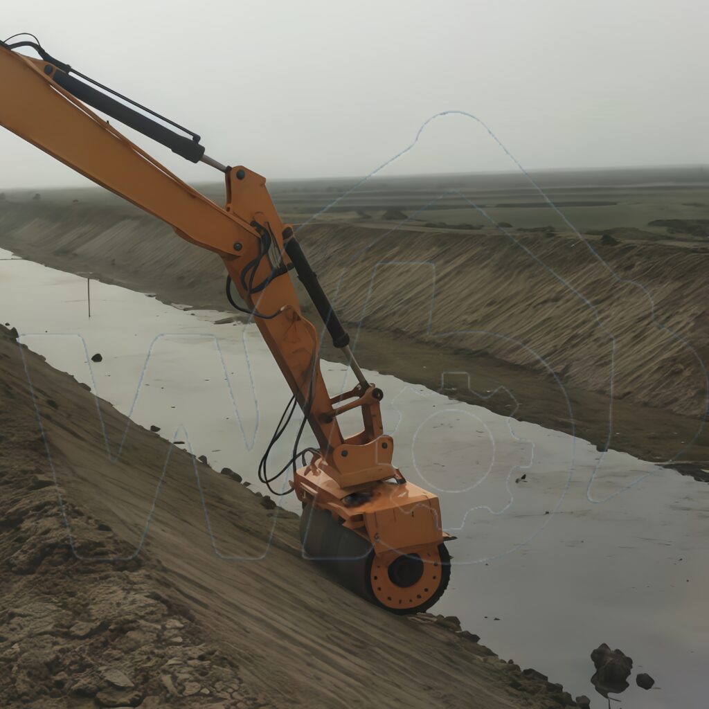 slope compactor excavator attachment roller 500x50 副本